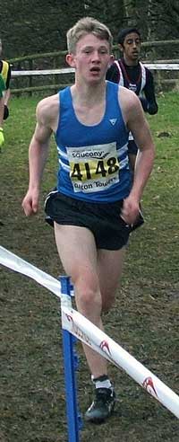 Adam Harrington in action at Alton Towers on Saturday