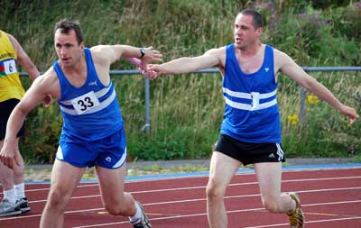 100m Senior Mens Relays at Shildon on Sunday