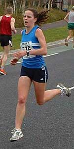 Aiveen Fox in action at Elswick Road Relays